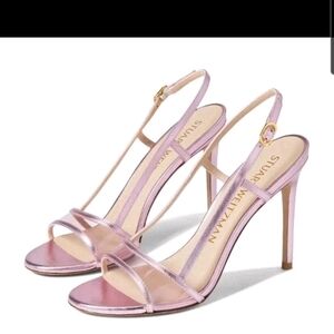 Stuart Weitzman Metallic Pink Heels
